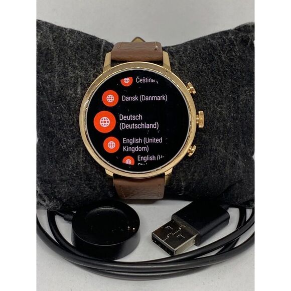 Fossil Gen 4 Authentic Digital Dial Smart Watch Custom Band FTW6018 LT283 - Picture 1 of 12